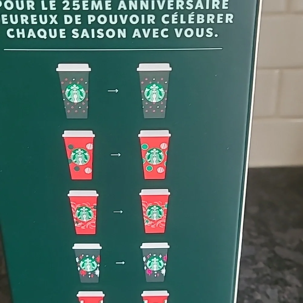 Starbucks Christmas Themed Reusable Color Changing Hot Cups w/Lids - NEW - Picture 7 of 9